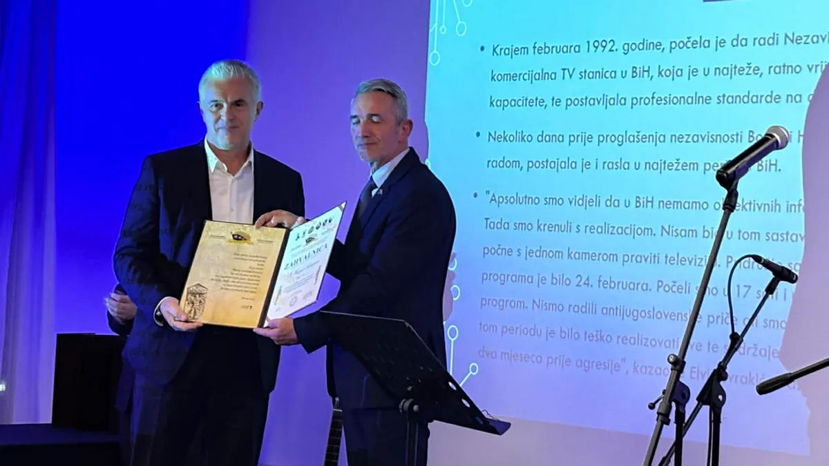 Elvir Švrakić, generalni direktor Hayat televizije koja je dobila zahvalnicu, poručio je kako je Udruženje generala BiH od velikog značaja za kulturu sjećanja i mlade generacije 