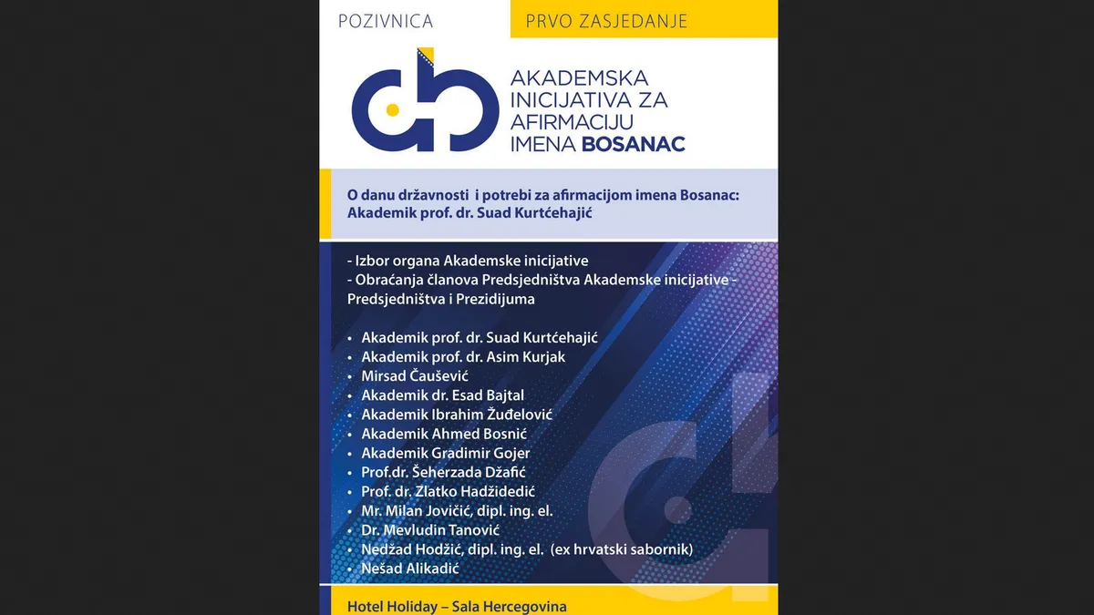 Dakle, mi smo Bošnjaci jer se tako osjećamo, a istovremeno i Bosanci jer se to  podrazumijeva. 