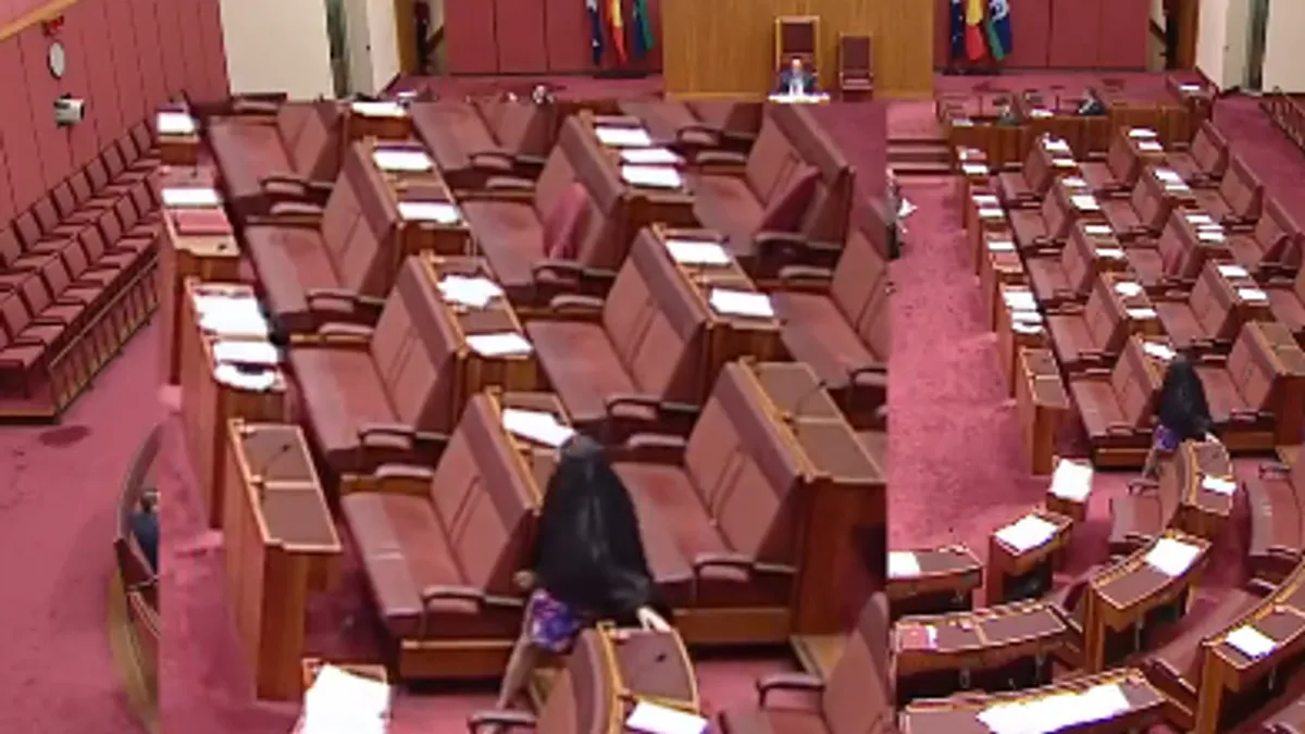 Skandal u Senatu: Pauline Hanson ušla u parlament u burki, izazvala osude i prekid sjednice