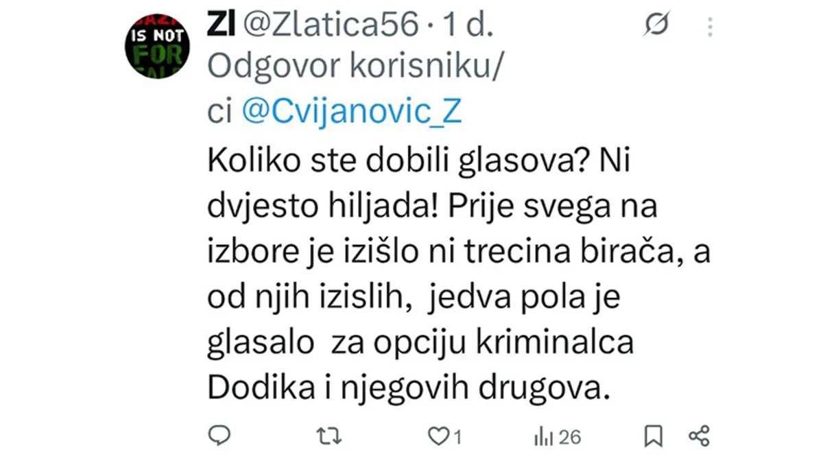 Odvratno, kako vas nije sramota: Cvijanović fotografijom izazvala bijes javnosti u Srbiji