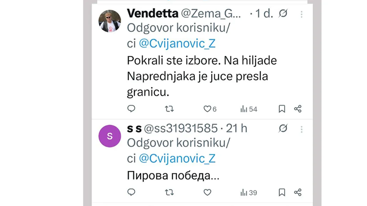 Željka Cvijanović objavila je fotografiju iz restorana u kojem je vrh SNSD-a proslavio sumnjivu izbornu pobjedu na vanrednim entitetskim izborima.