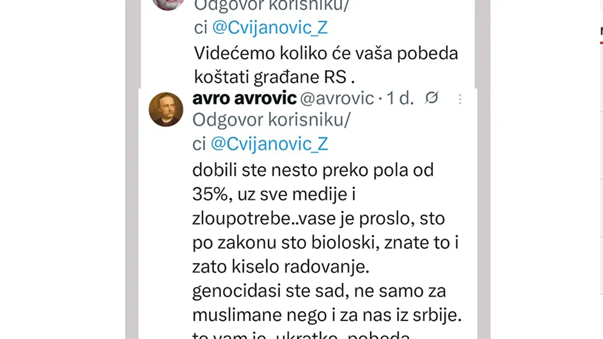 Željka Cvijanović objavila je fotografiju iz restorana u kojem je vrh SNSD-a proslavio sumnjivu izbornu pobjedu na vanrednim entitetskim izborima.