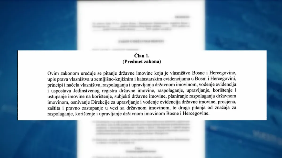 Državna imovina trpi snažne posljedice zbog politike: Šta bi država dobila usvajanjem zakona?