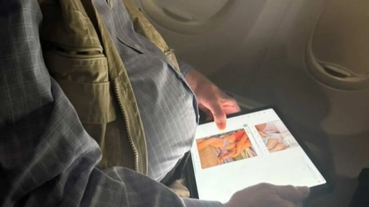 Na fotografijama se može vidjeti Sherman, 71-godišnji kongresmen iz Demokratske stranke, kako na svom tabletu gleda eksplicitne fotografije.