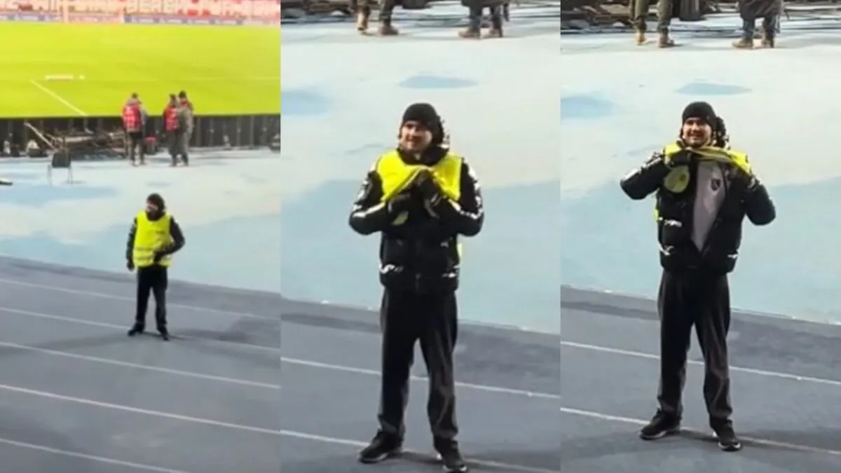 Pojavio se snimak mladog redara koji je, uprkos službenoj uniformi, ispod jakne nosio majicu s grbom Republike Bosne i Hercegovine