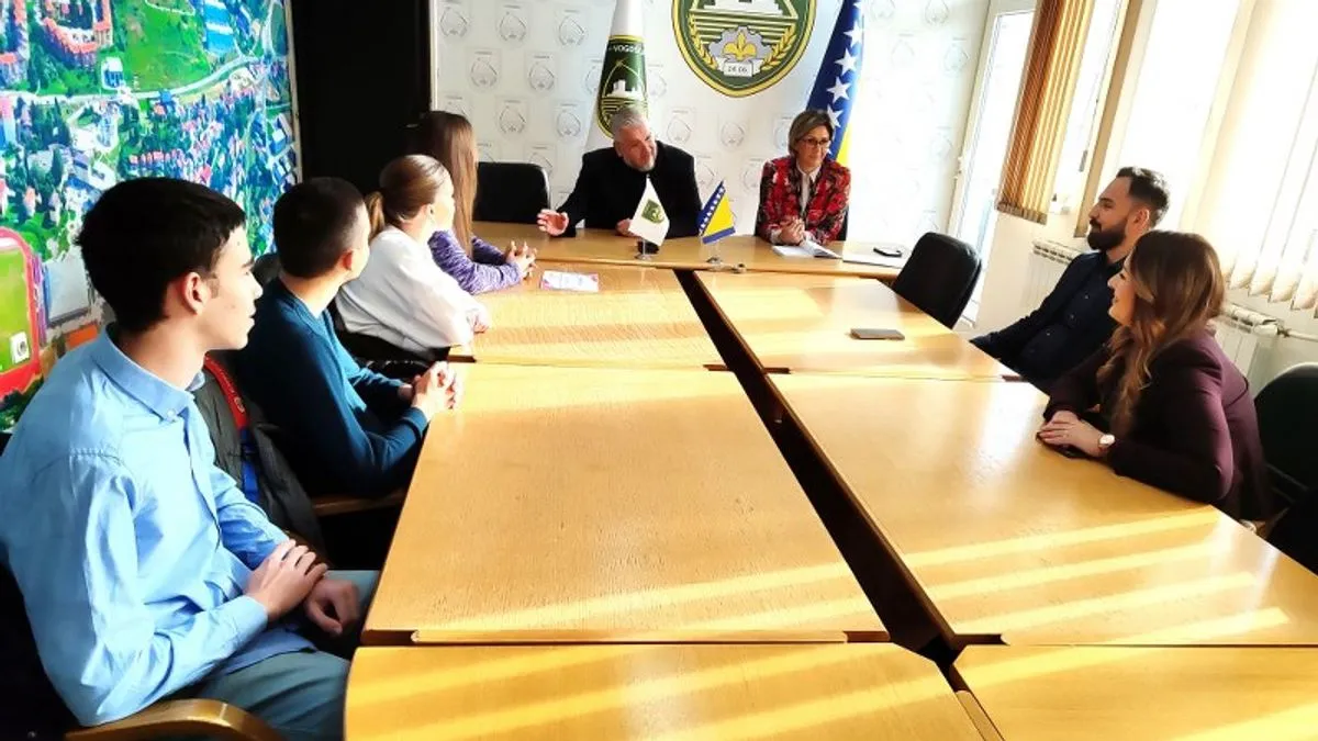 Zapaženi rezultati: Prijem za uspješne srednjoškolce u Vogošći