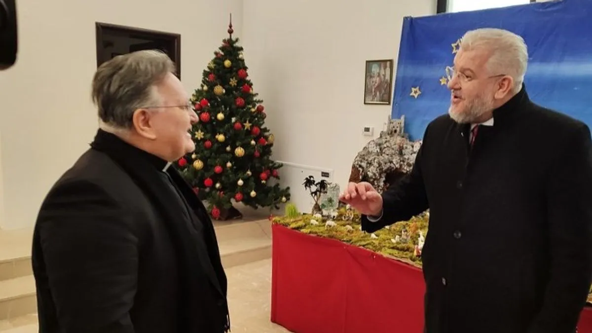 Posjeta je upriličena u povodu velikog katoličkog praznika Božića.