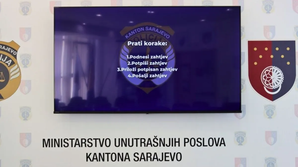 MUP Kantona Sarajevo prvi u Bosni i Hercegovini počeo elektronsko izdavanje CIPS potvrda 