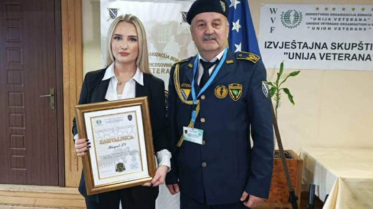 Unija veterana BiH uručila zahvalnicu Hayat TV-u