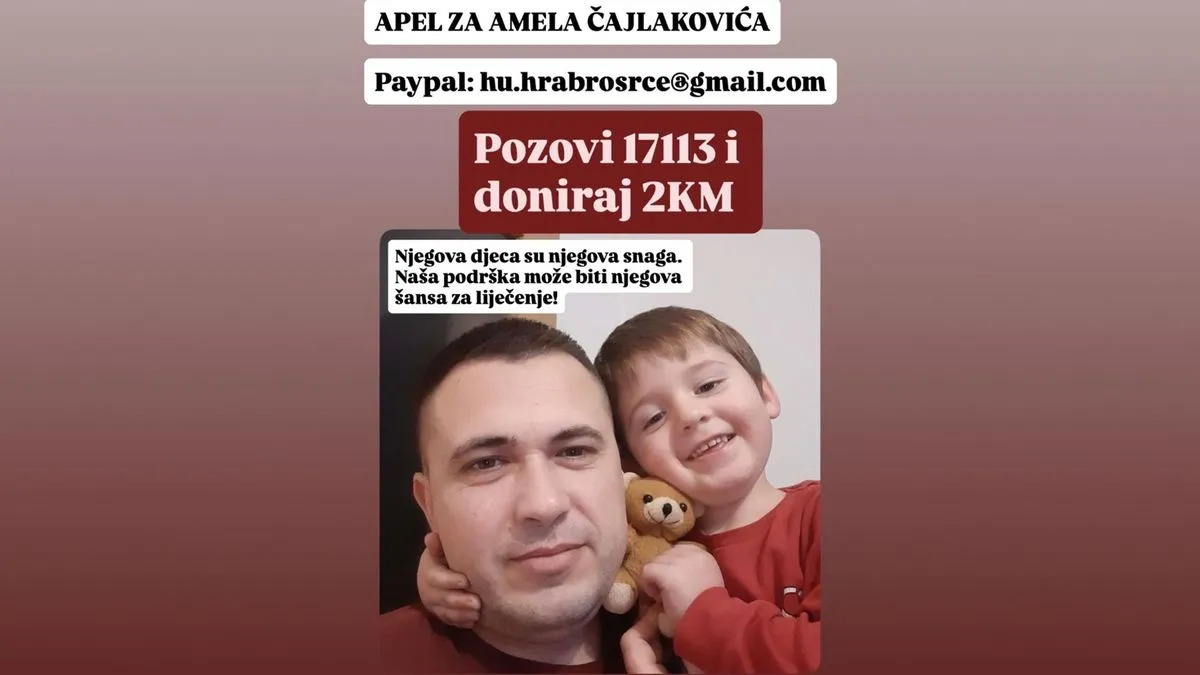 Ukupan iznos potreban za liječenje, smještaj i put iznosi oko 21.000 eura