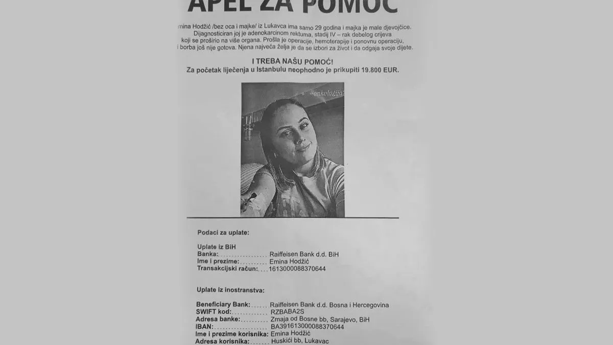 Apel za Eminu Hodžić iz Lukavca: Bit ćeš ti akoBogda zdrava svojoj djevojčici