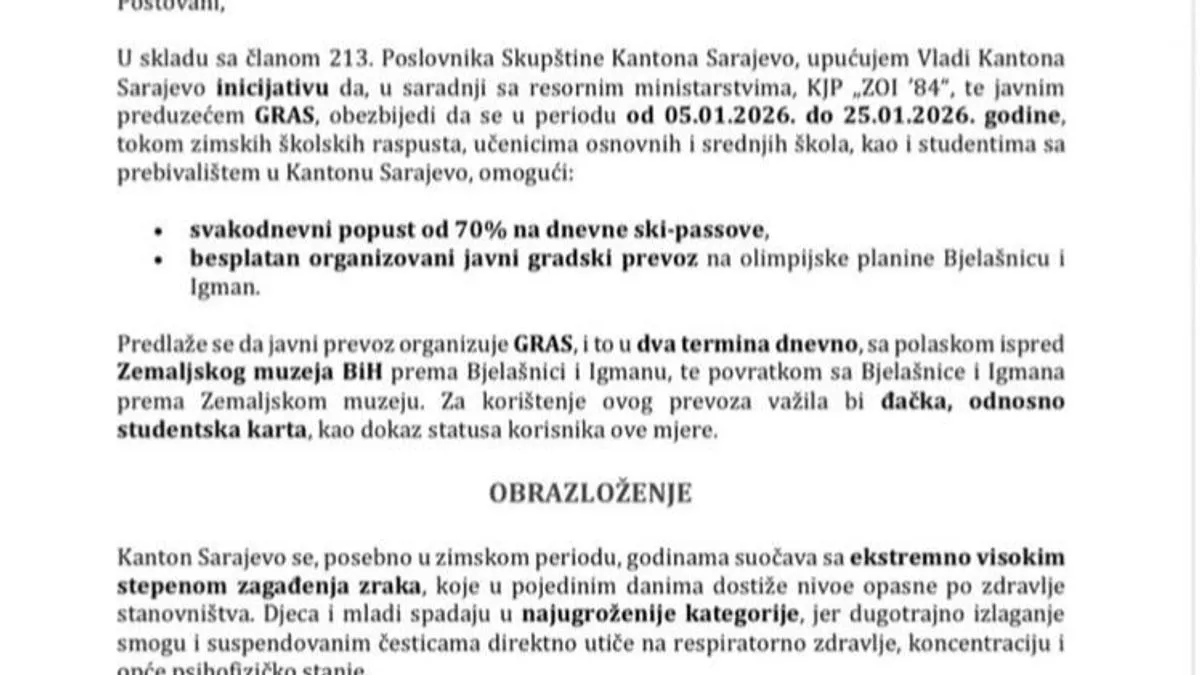 Ko pravi tajne ugovore i troši milione za priglavke: Izetbegović traži konkretne mjere protiv smoga