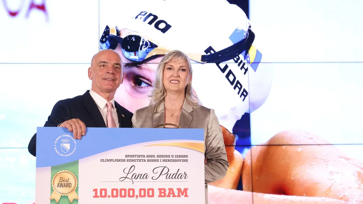 Za sportistu 2025. godine, proglašena je naša najbolja plivačica Lana Pudar