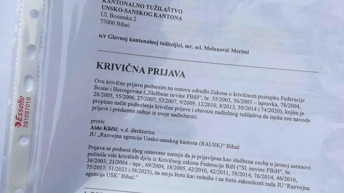Ugovori se poništavaju kao na stočnoj pijaci: Delić podnio krivičnu prijavu protiv v.d. direktorice