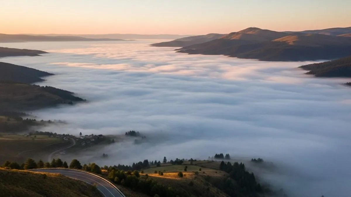 U mjestima zahvaćenim dugotrajnom maglom, dnevna temperatura će uglavnom iznositi od 4 do 9 stepeni Celzijusa.