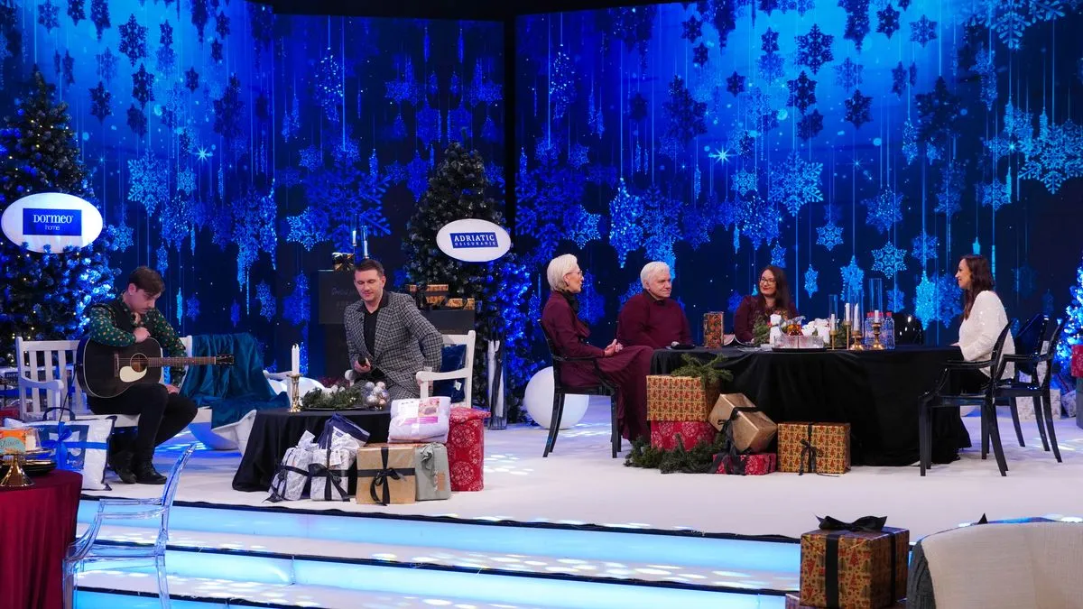 Već na prvi pogled bilo je jasno da se duh praznika osjeća u svakom segmentu emisije.