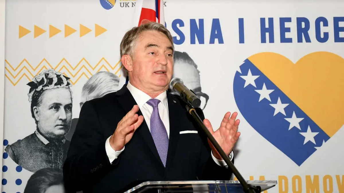 Komšić je posebno pohvalio rad BH UK Networka, organizacije koja je tokom tri decenije izrasla u jedan od najvažnijih stubova bosanskohercegovačke dijaspore u Velikoj Britaniji