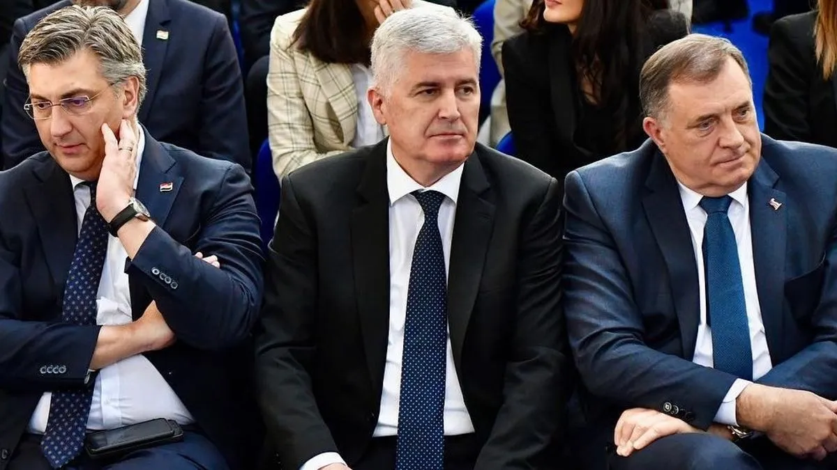 Suština Plenkovićeve posjete Banjoj Luci ogoljena je susretima s hrvatskim i srpskim secesionistima iz BiH Čovićem i Dodikom