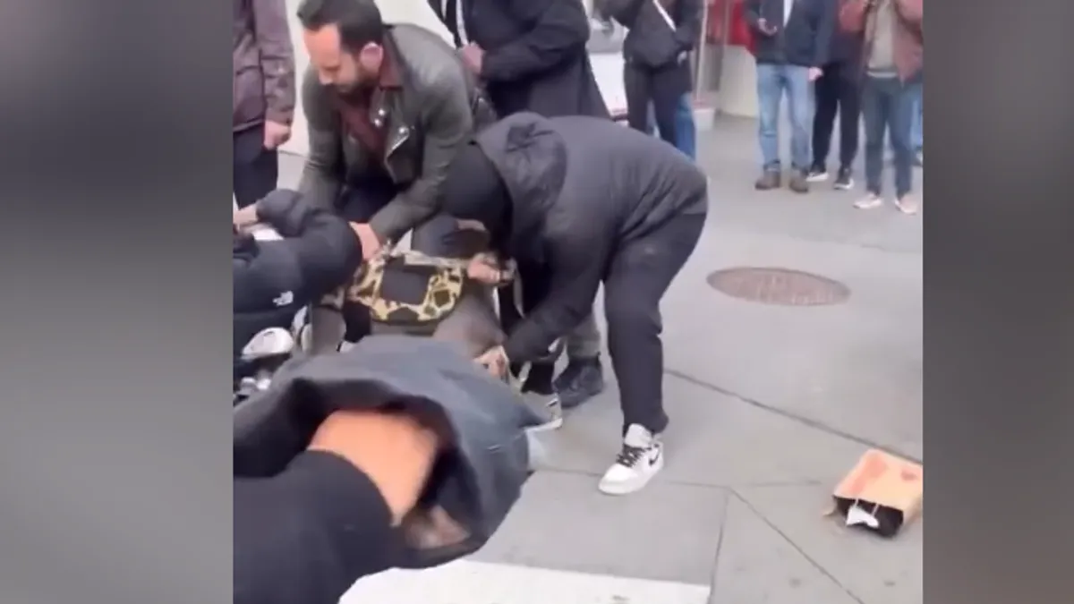 Užasne scene: Pitbull napao jednogodišnje dijete u centru grada, prolaznici se borili s psom