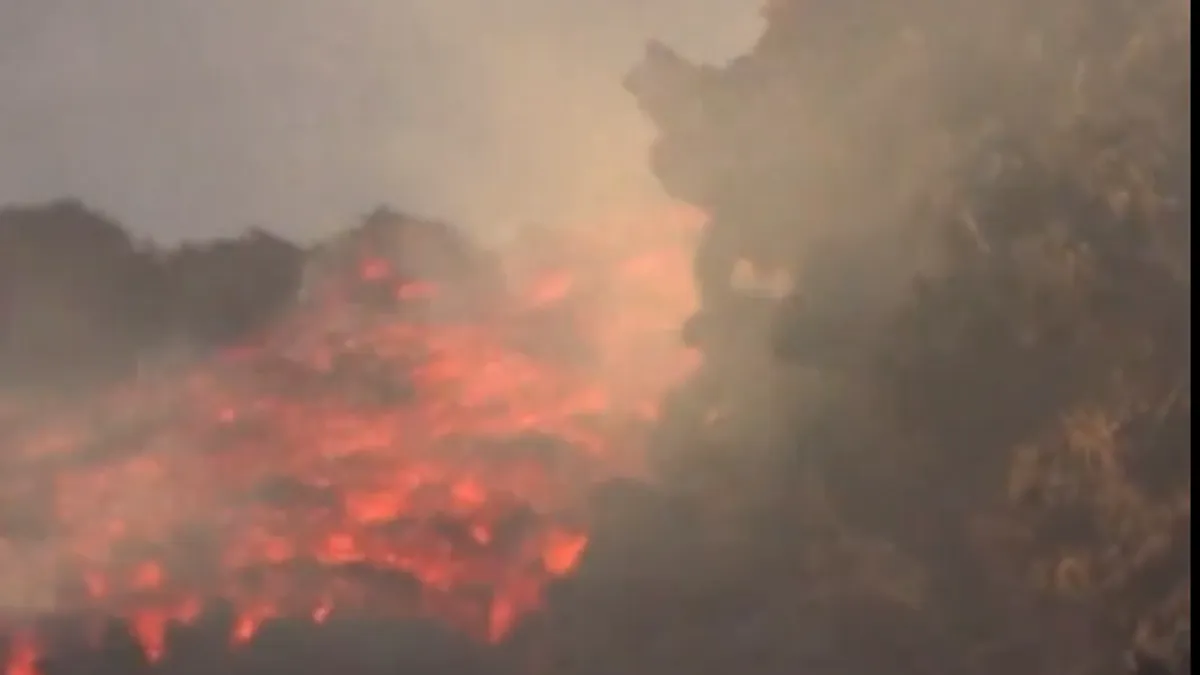 Vjetar je odnio erupcijski oblak prema sjeveroistoku, dok su manji talozi pepela pali u priobalnom gradu Taormini.