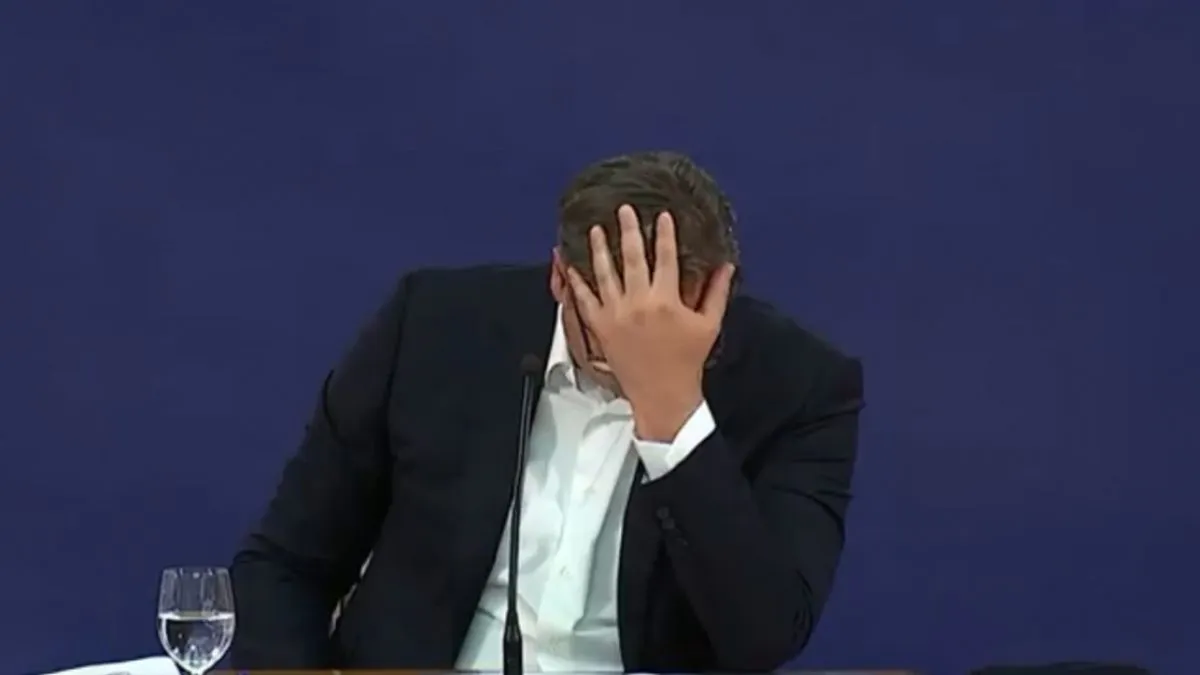 Razmjena je zabilježena pred kamerama i brzo je privukla pažnju evropskih novinara