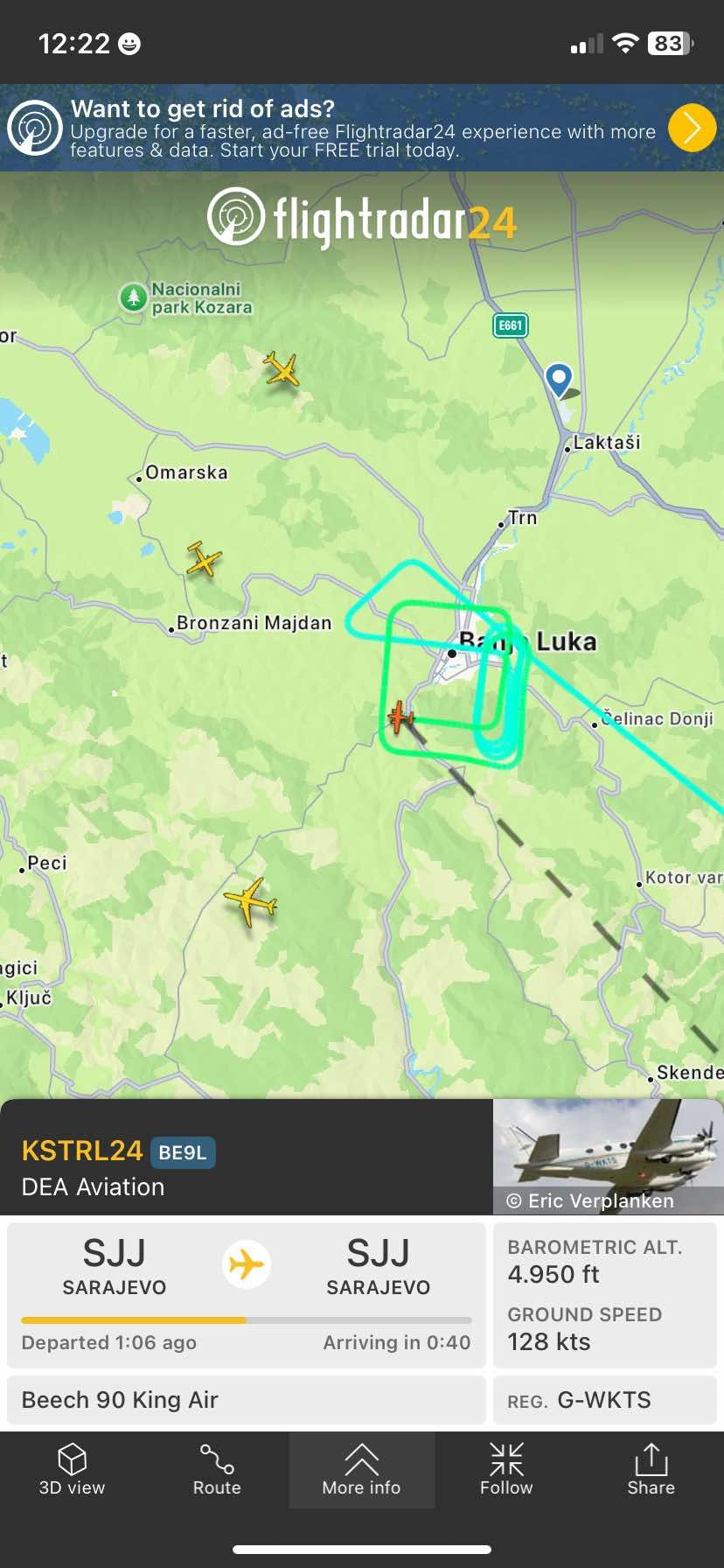 Britanski avion ponovo nadlijeće Banju Luku