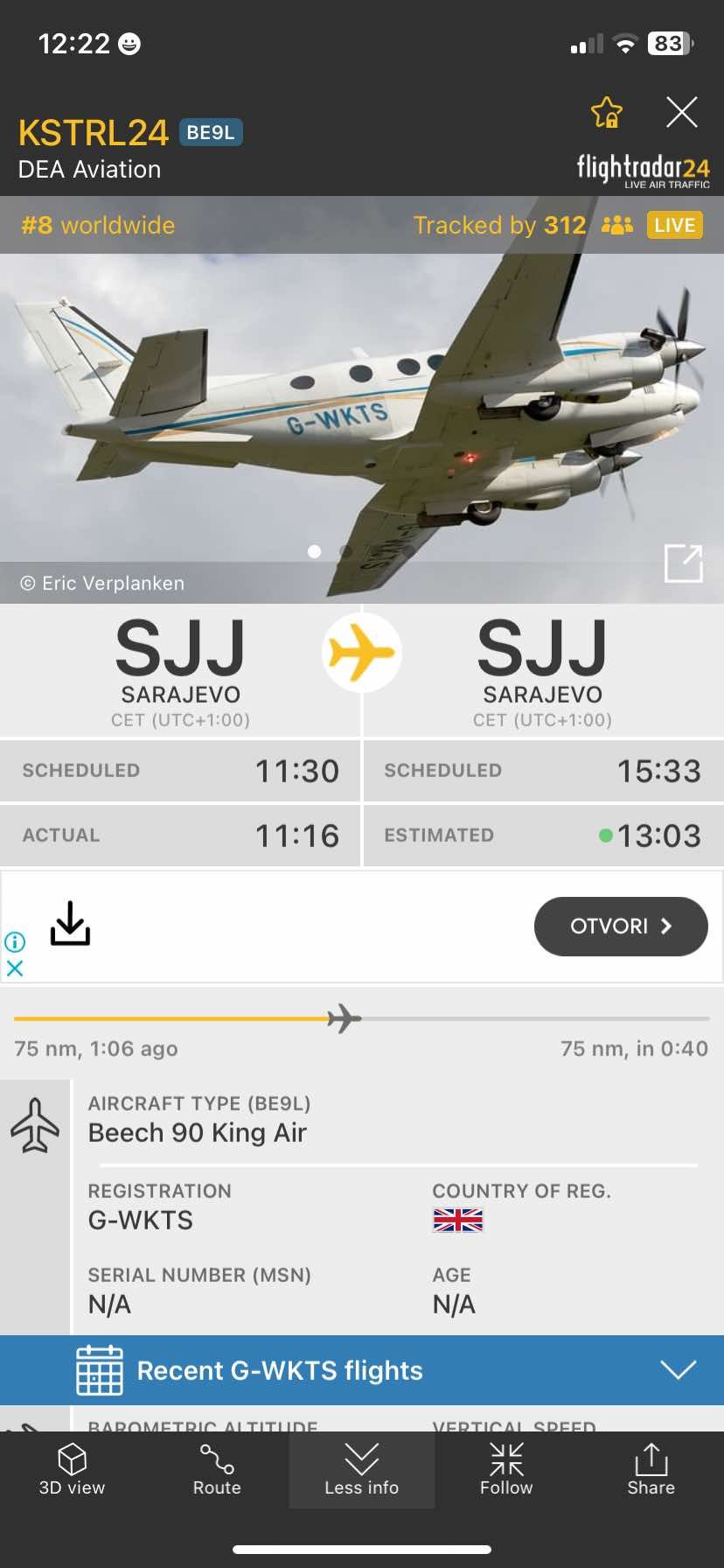 Britanski avion ponovo nadlijeće Banju Luku