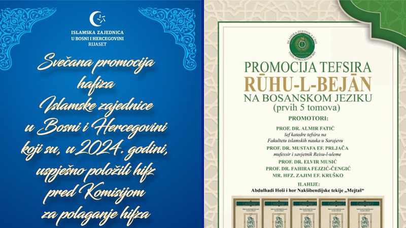 Promocija hafiza predstavlja priznanje i počast onima koji su stekli ovu časnu titulu.