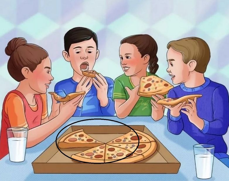 Mozgalica za prave detektive: Dok djeca uživaju u pizzi, vi otkrijte šta nije u redu na fotografiji