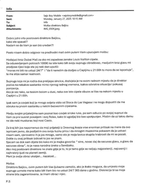 Ahmet Baljić, direktor Fonda za profesionalnu rehabilitaciju i zapošljavanje osoba sa invaliditetom, demantovao je navode poznatog pjevača i biznismena Seada Hamzića.