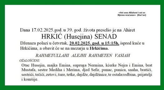 Tuga u Zavidovićima: Senad preminuo u 39. godini