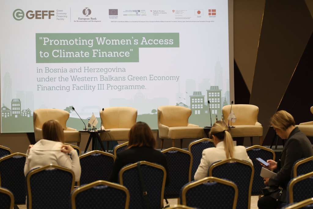 Rezultati istraživanja koje je EBRD proveo na o temi Green Economy Financing Facility – Gender Baseline Assesment predstavljeni su danas u Sarajevu