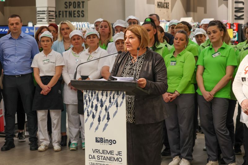Više od 9.000 uposlenika Bingo Group stalo sa radom: Vrijeme je da stanemo i zaustavimo nasilje