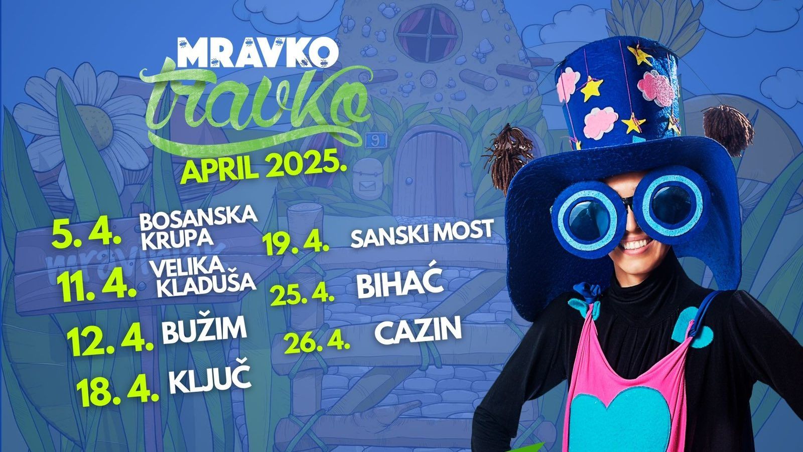 Mravko Travko na turneji po BiH, prvi koncert 5. aprila u Bosanskoj Krupi