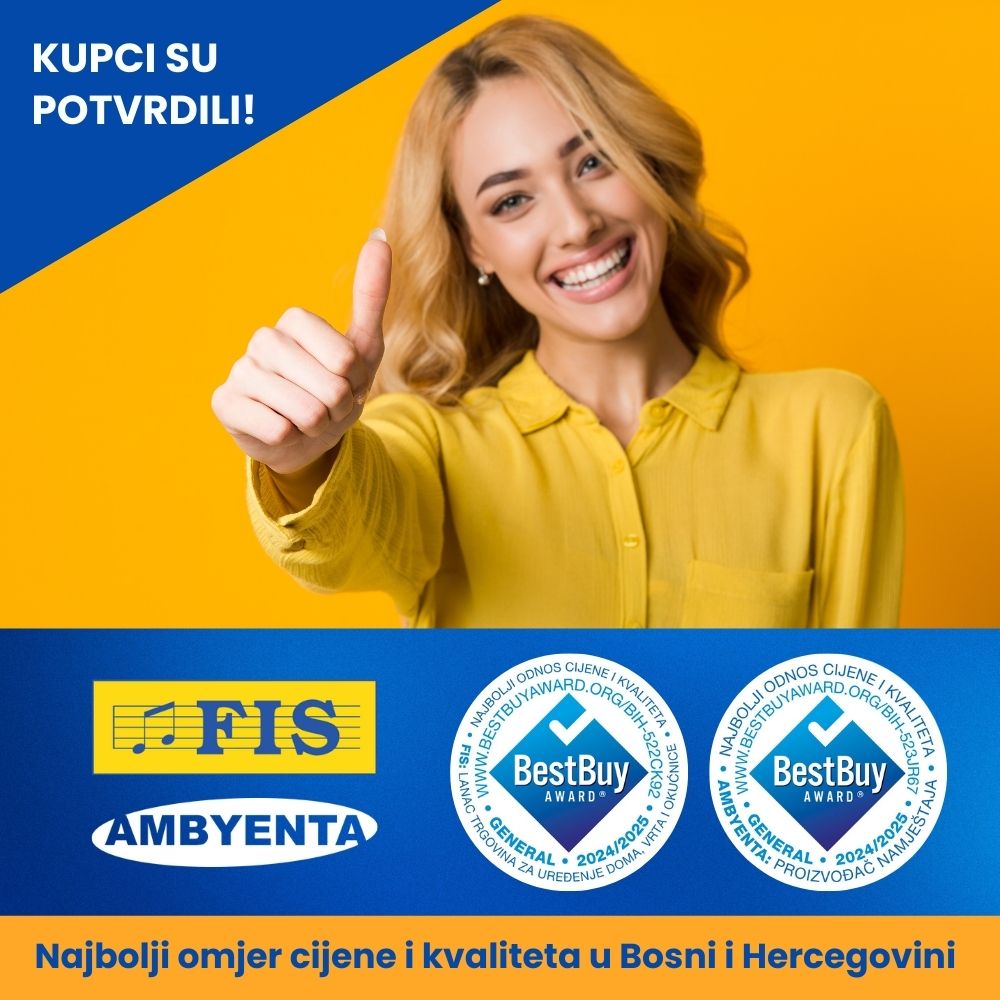 Poduzeće FIS i namještaj Ambyenta ponovo su dobitnici prestižnog priznanja Best Buy Award koje dodjeljuje švicarska certifikacijska kuća ICERTIAS. 