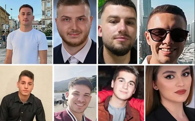 Na snimcima se vidi trenutak kada prskalice udaraju do plafona i kako krovna konstrukcija kreće da gori, a plamen da se širi munjevitom brzinom.