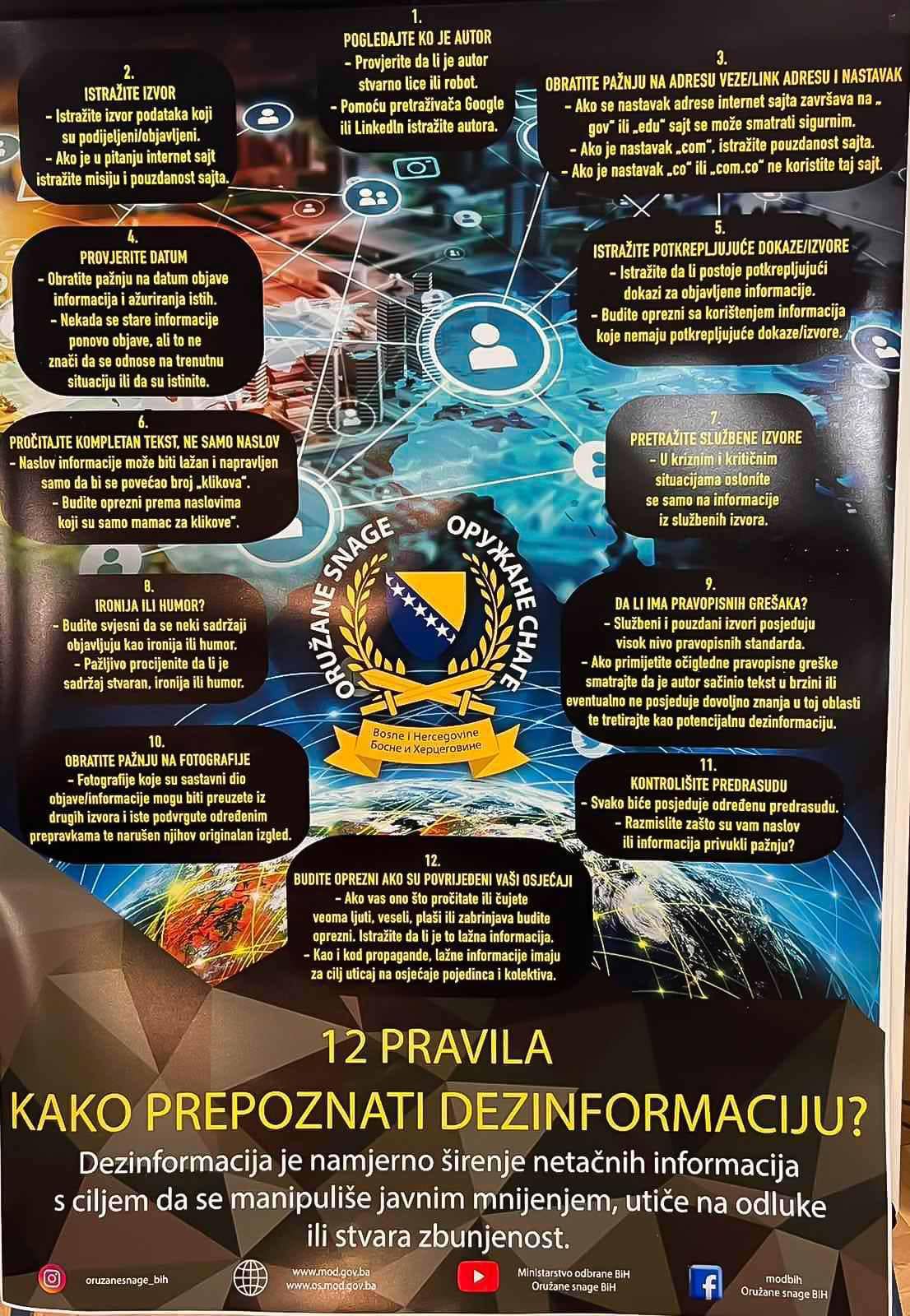 Helez objavio 12 pravila: Borba protiv dezinformacija vitalni nacionalni sigurnosni interes za BiH