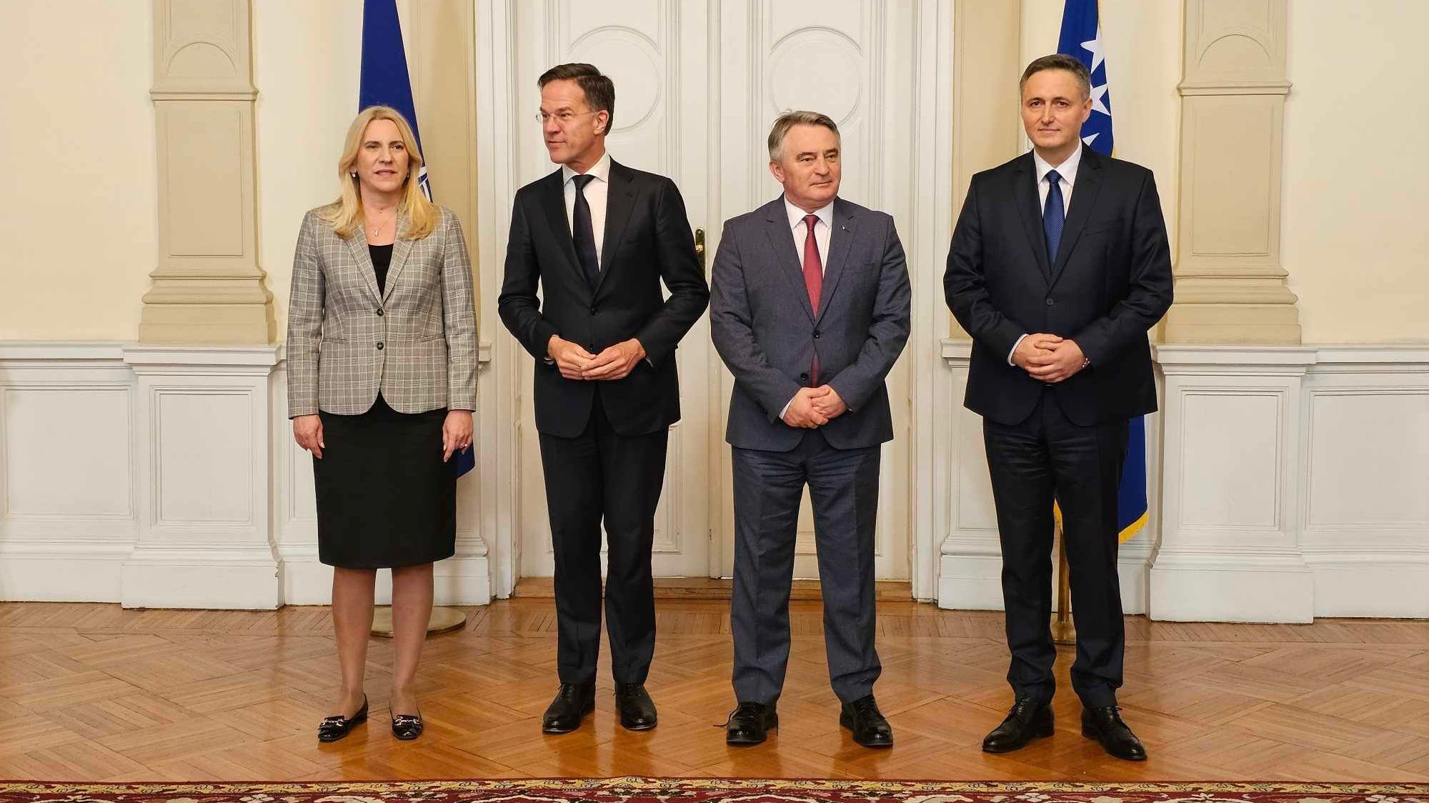 Generalni sekretar održao je sastanak s članovima Predsjedništva BiH Denisom Bećirovićem, Željkom Komšićem i Željkom Cvijanović.