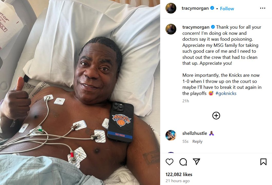 Nadamo se da se Tracy osjeća bolje i radujemo se njegovom povratku na tribine", rekao je glasnogovornik.