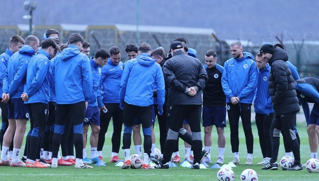 Edin je zadobio lom nosa, a jučer s ekipom nije trenirao u Trening centru Butmir u Sarajevu
