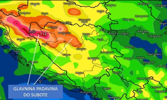 Dodaju da će padavinski talas potrajati do sutra naveče kada bi u noći na subotu, barem prolazno padavine oslabile i prestale u svim krajevima