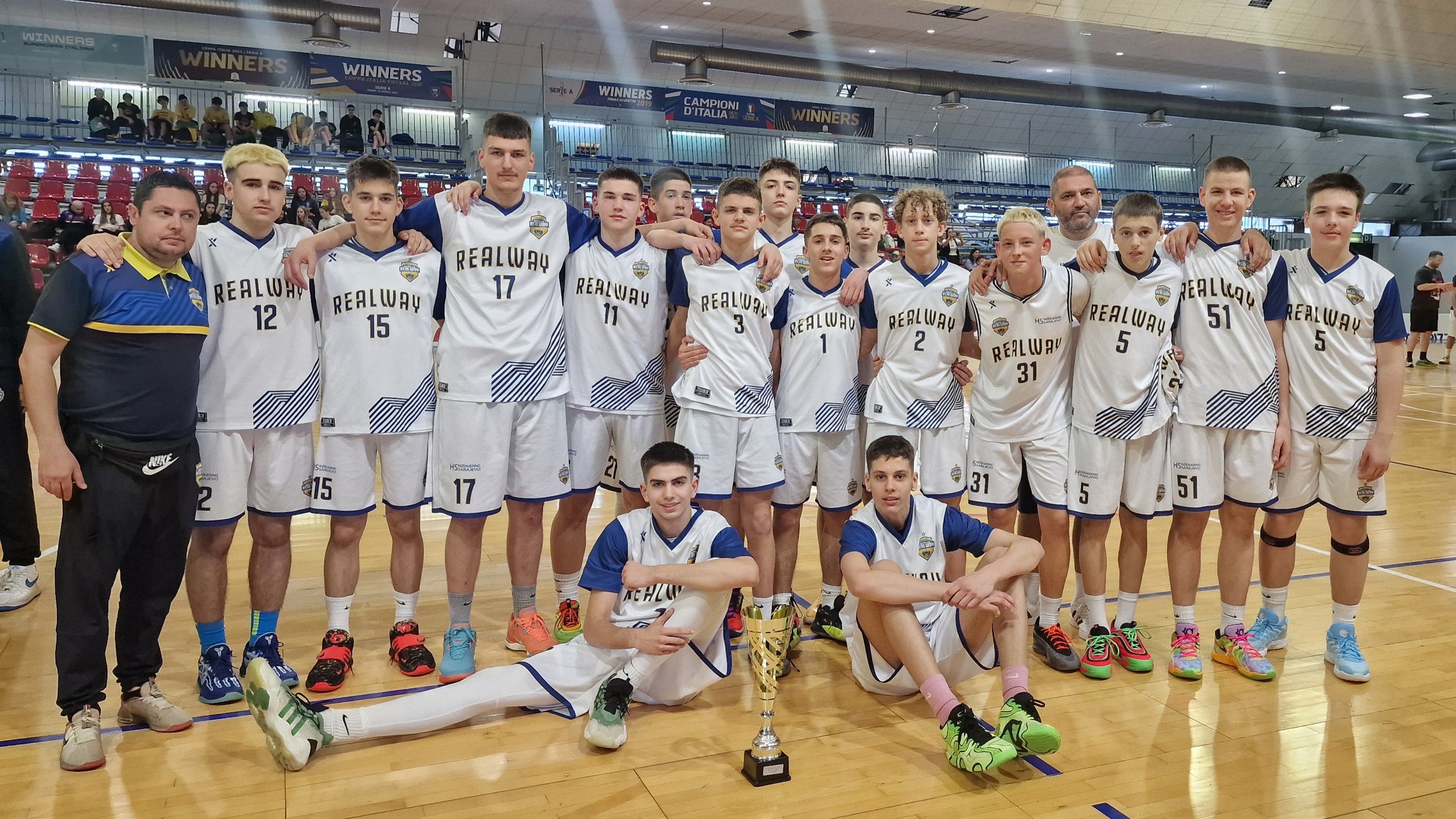 Košarkaški klub 'Realway”'najbolji na turniru u Italiji, osvojili dvije zlatne i bronzanu medalju