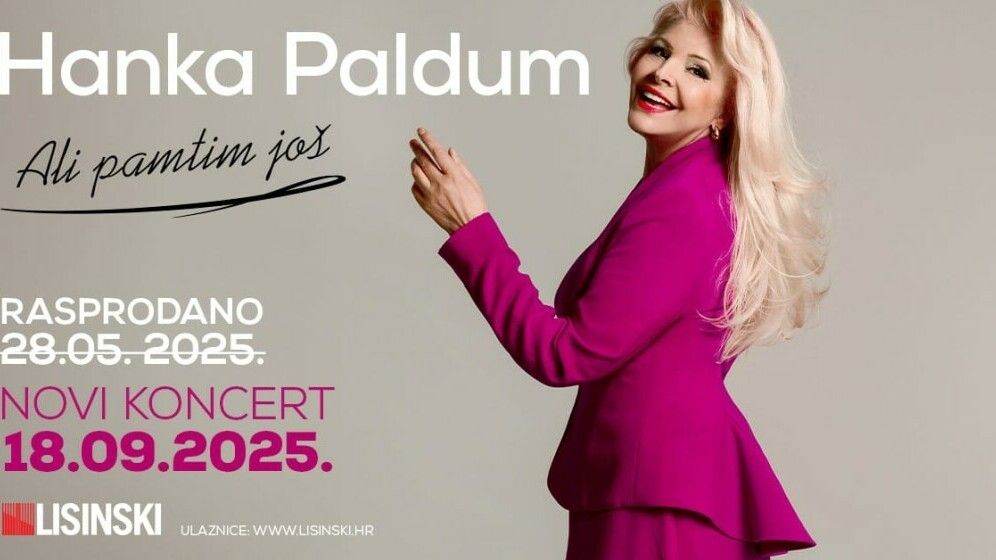 Hanka Paldum rasprodala koncert u Lisinskom, najavila novi datum