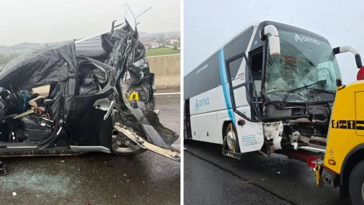Vozač automobila na mjestu je preminuo, dok niko od putnika i vozača iz autobusa nije povrijeđen