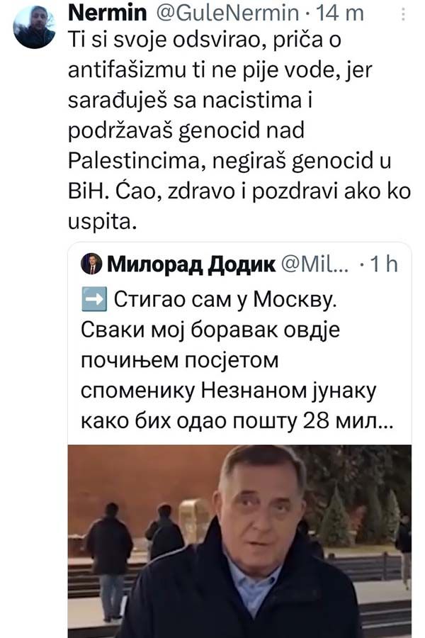 Što se nas tiče, slobodno tu i ostani: Burne reakcije na društvenim mrežama nakon Dodikovih poruka