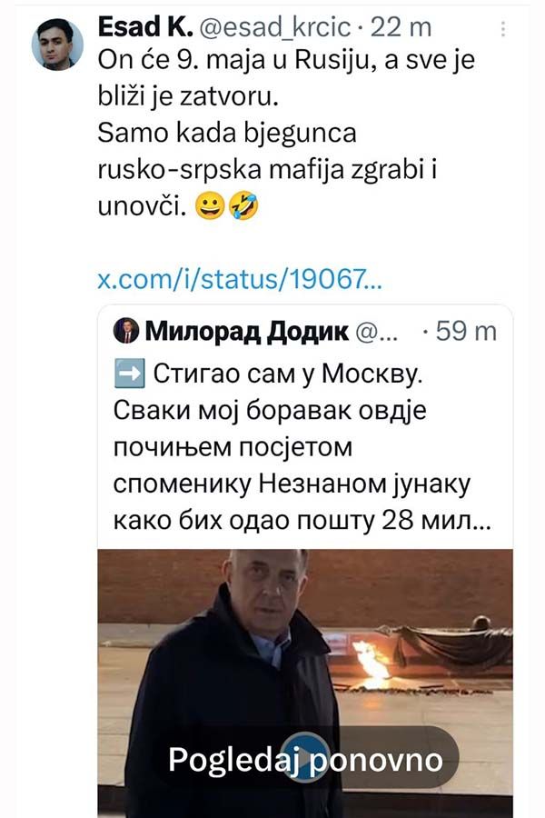 Što se nas tiče, slobodno tu i ostani: Burne reakcije na društvenim mrežama nakon Dodikovih poruka