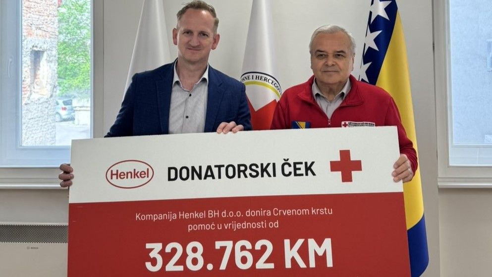 Henkel BH donirao više od 328.000 KM za pomoć poplavljenim područjima u Bosni i Hercegovini