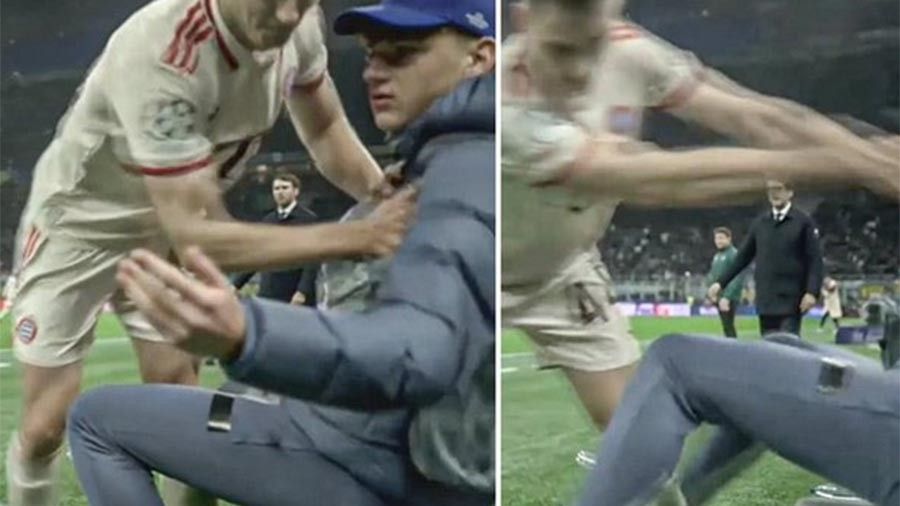 Takav potez izazvao je reakciju klupe Intera, koja je bila spremna obračunati se sa Stanišićem, no igra je brzo nastavljena.