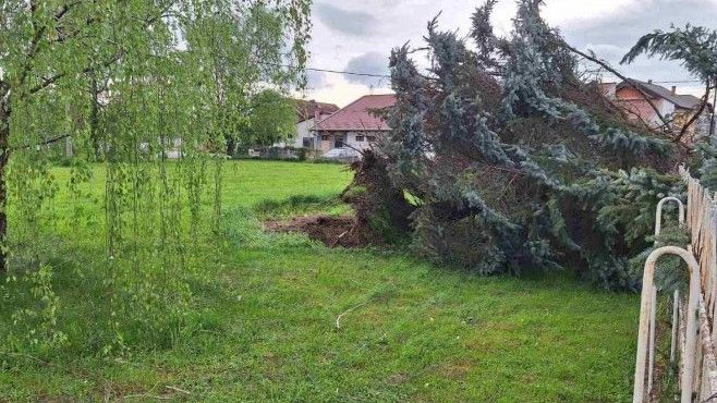 Јaki udari vjetra u Bosanskoj Dubici su od sinoć, jutros je bio slabijeg intenziteta, a u poslijepodnevnim satima ponovo je počeo da jača