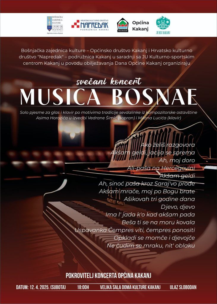 Ne propustite priliku da postanete dio ovog događaja, koji će, bez sumnje, biti pravo svjetlo kulturne ponude Kaknja.